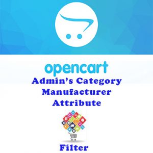 admin category manufacturer attribute filter